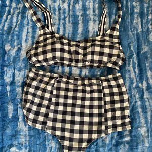 Retro Style J. Crew Gingham Bikini (S)